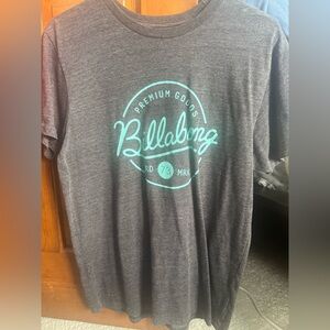 Billabong Gray Tee with Blue Logo